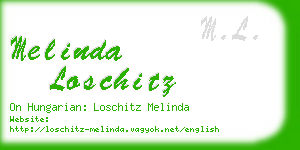 melinda loschitz business card